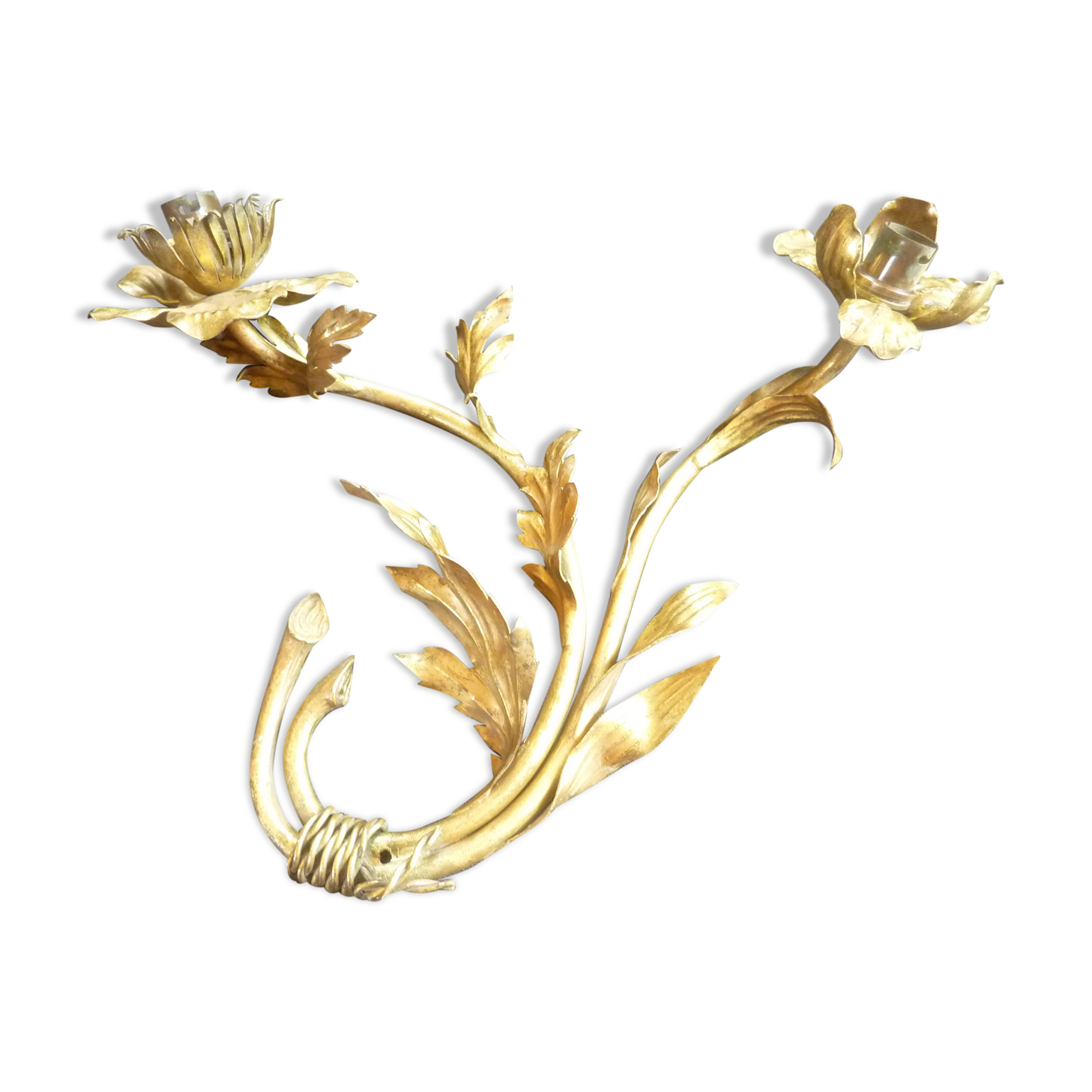 Orer brass flower sconce