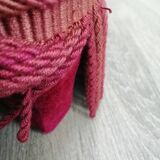 Raspberry red pouf
