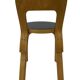 Chaise vintage modèle 65 par Alvar Aalto pour Artek (Linoléum noir)