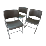 3 chaises Design D. ROWLAND 1964 HOWE 40-4