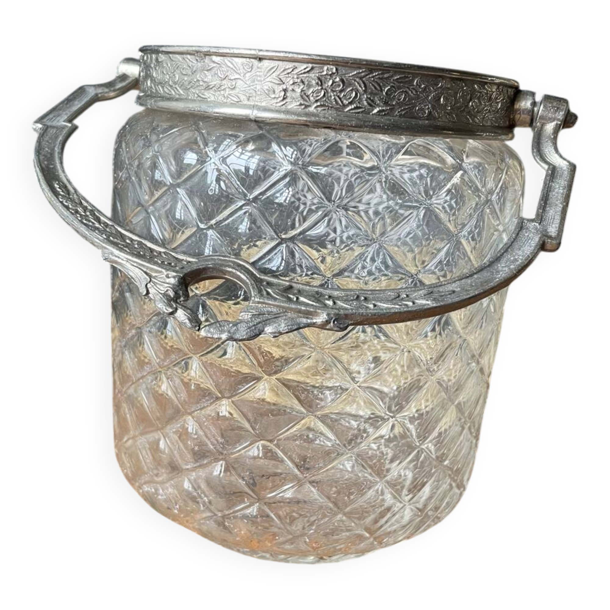 Antique cookie jar or ice bucket