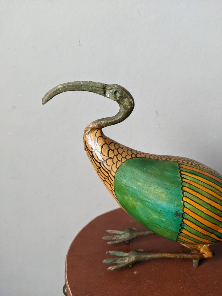 Ibis Egyptian art handcrafted countryside decoration sculpture
