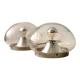 Set of 2 RZB Leuchten wall or ceiling lights in bubble glass, Germany, 1970s