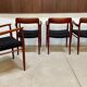 Danish teak model 56 chairs by Niels O. Møller for J.L. Møllers, 1954, set of 4