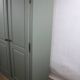 Grande armoire vintage Gautier vert sauge, France, années 60