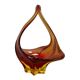 Orange vintage Murano glass bowl/plate/decoration