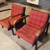 Pair of armchairs by Karel Kozelka and Antonin Kropacek
