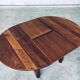 Popular Work Oak Extendable Dining Table, France, 1930s