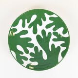 Large plate - CInéraria green