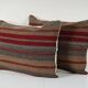Set of 2 vintage kilim cushion covers 46x61 cm