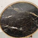 Transition style snack table in 20th century marquetry