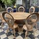 Salon de jardin rotin vintage