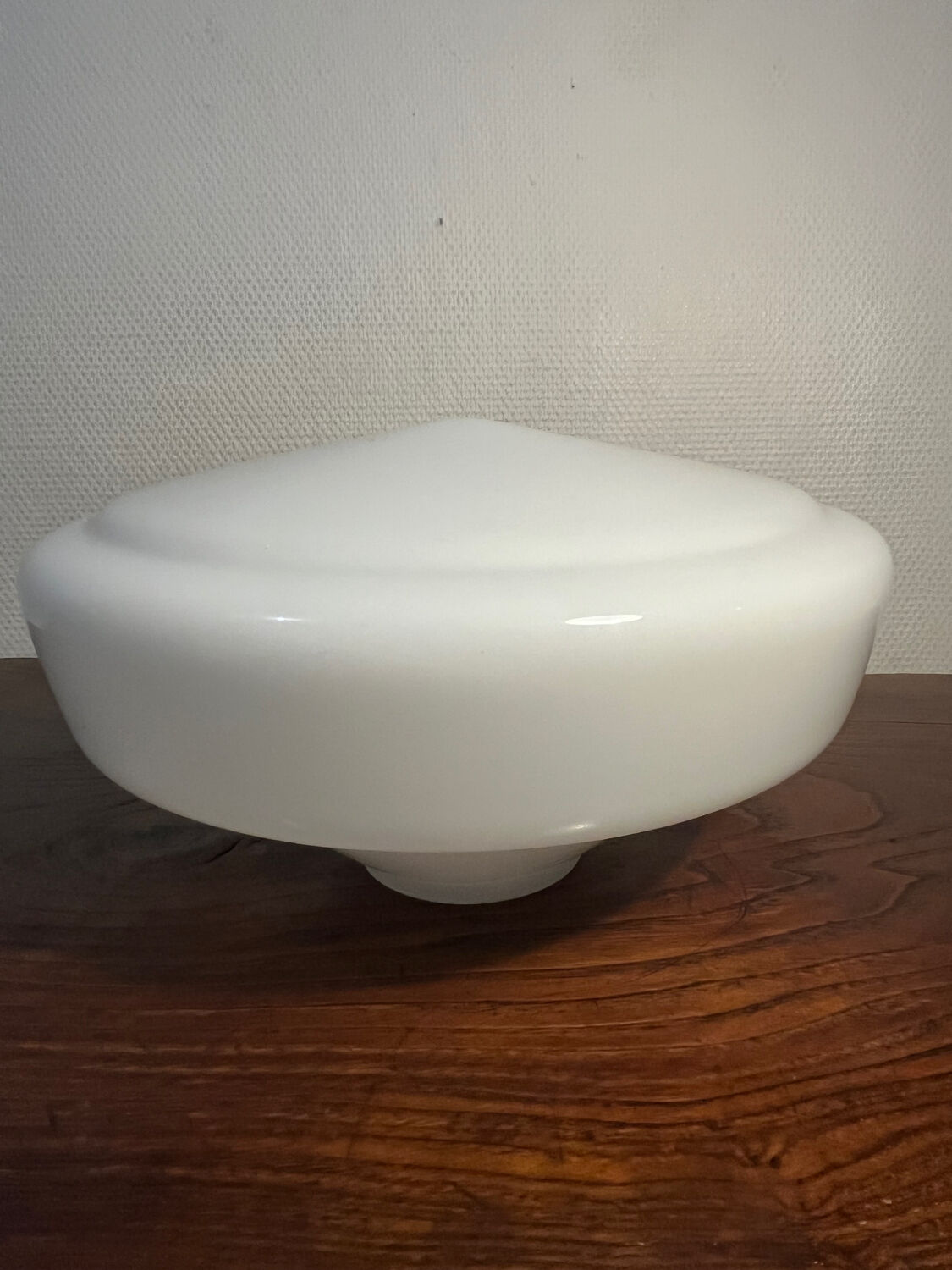 Pascot opaline globe pendant light, gold canopy