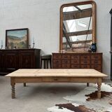 Early 20th century fir wood coffee table