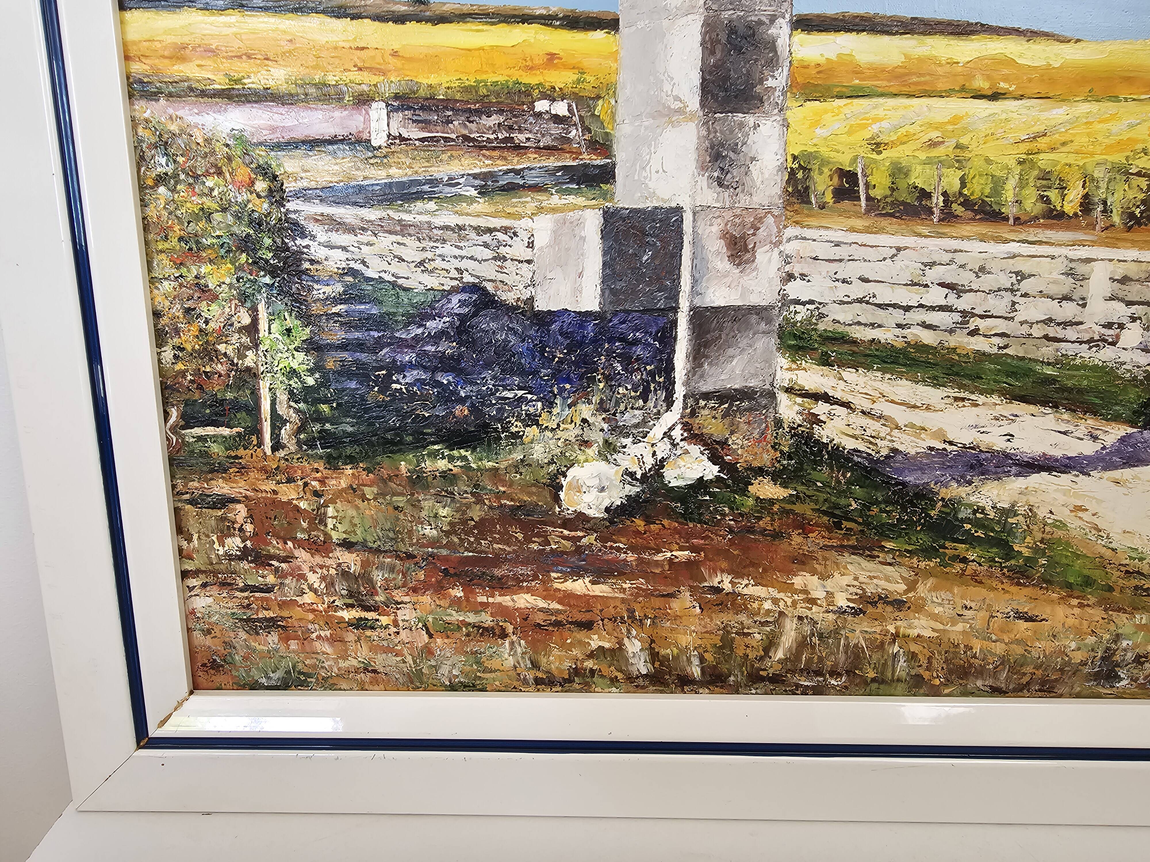 Oil painting - Clos des Mouches in Beaune - Jean-François Caillot