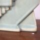 Art Deco sky blue earthenware pendulum
