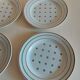 Series of six Lunéville KG earthenware dessert plates