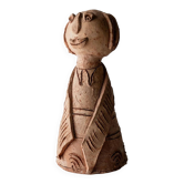 Vintage terracotta ceramic sculpture from the 1960s.
