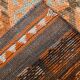 3x11 Orange Brown Tribal Turkish Vintage Runner Rug, 88x330Cm