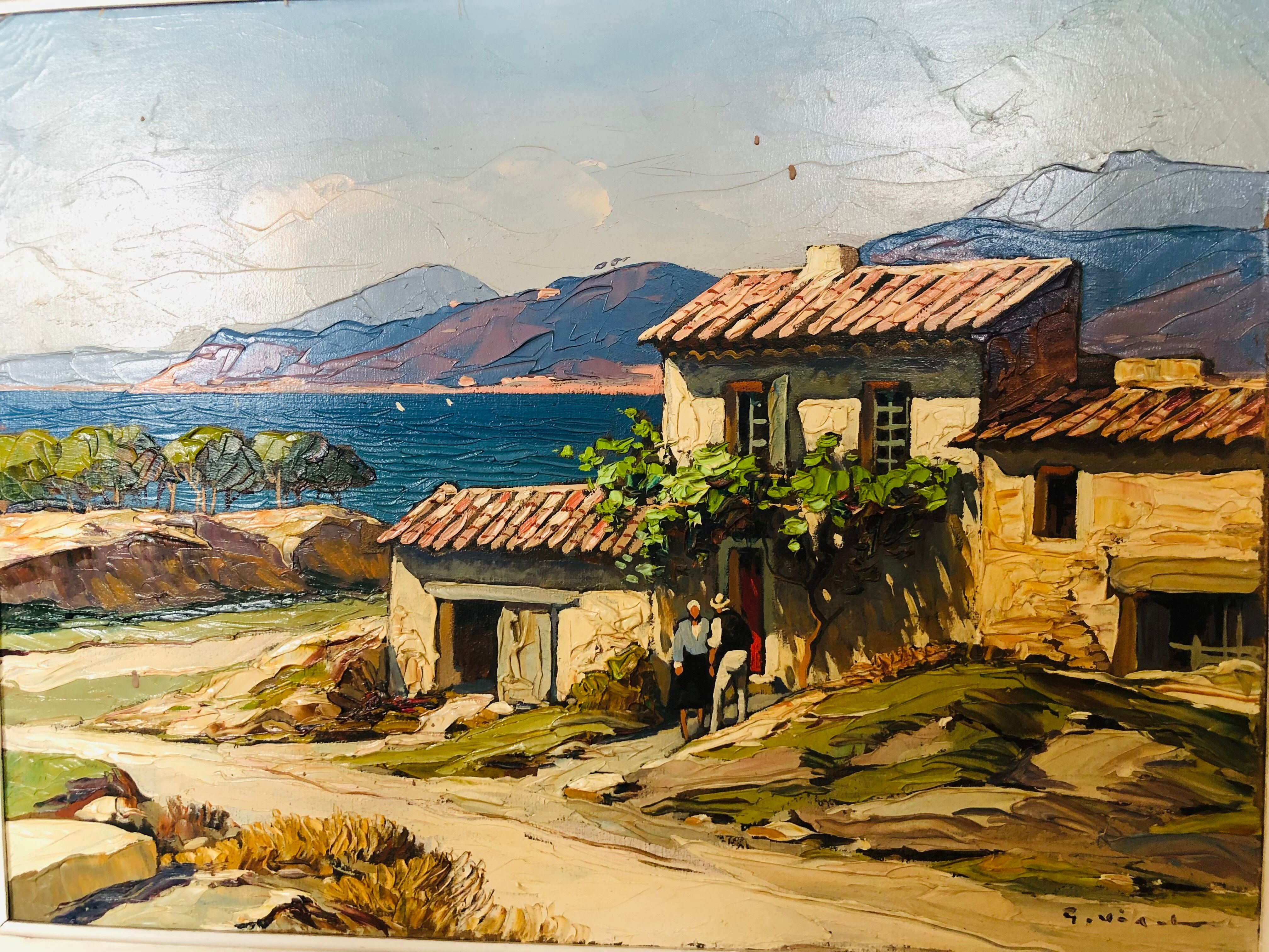 Huile sur toile  de Gustave Vidal