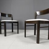 Vintage brutalist dining chairs, set of 6 - 1970s