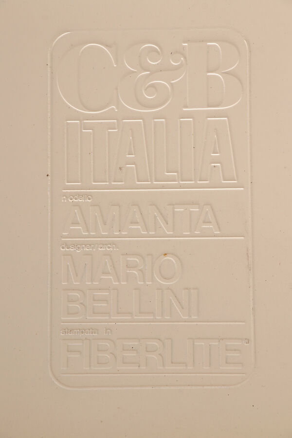 Canapé modulable Mario Bellini Amanta en cuir orange pour C&B Italie, 1960