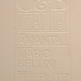 Mario Bellini Amanta modular sofa in orange leather for C&B Italy, 1960s