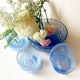 Dessert service in blue Arcopal