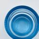 Set of 4 IKEA turquoise aquamarine glass candle holders.
