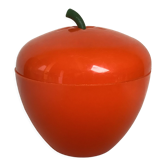 Vintage plastic orange apple ice bucket