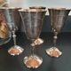 Silver metal glasses