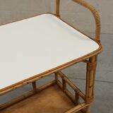 Vintage bamboo and rattan bar service