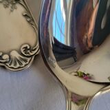 12 large silver-plated metal table spoons by Guildart