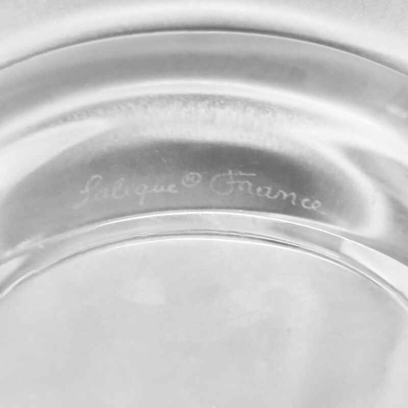 1970s Smoking Set  by Lalique. Signed on The Bottom. Made in France