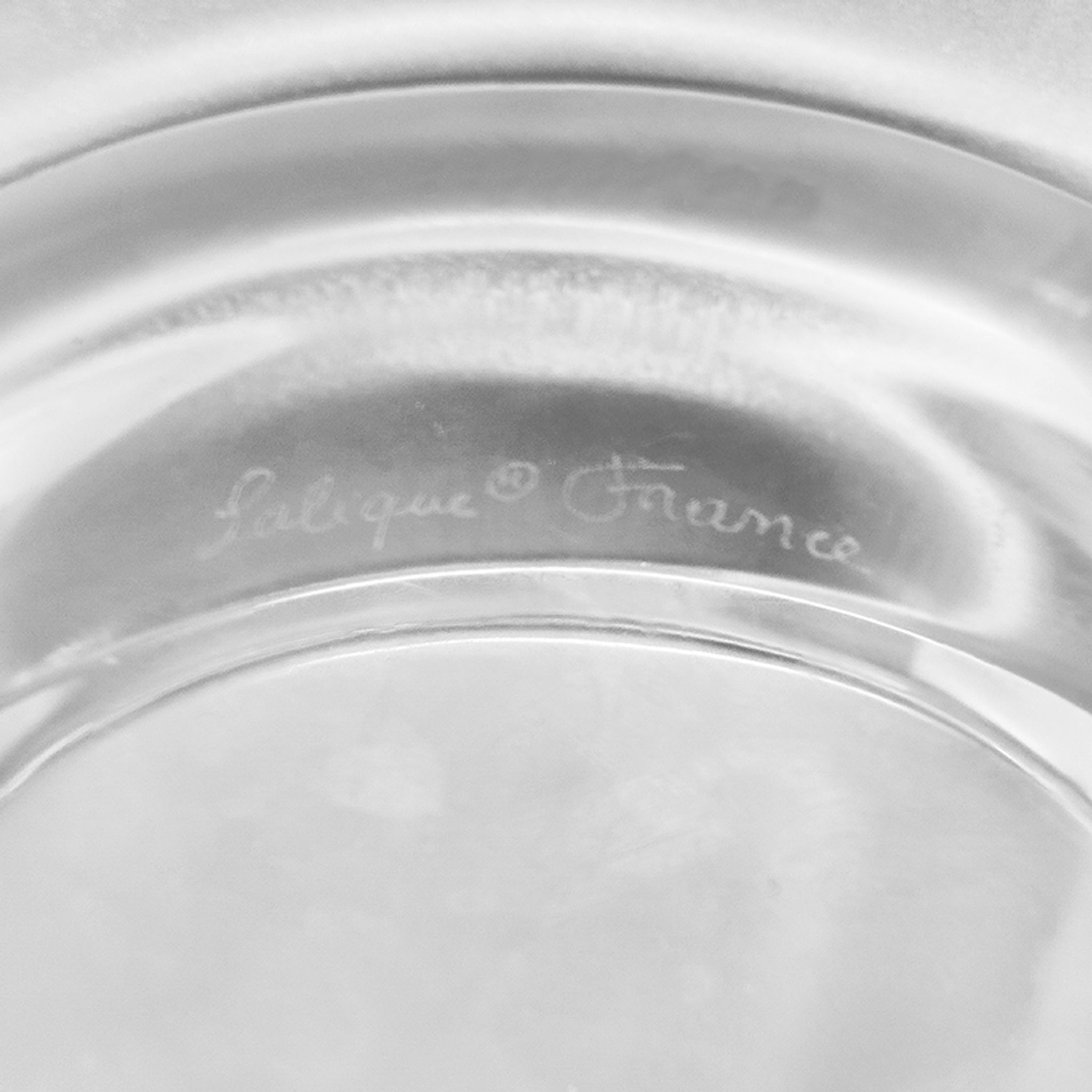 1970s Smoking Set  by Lalique. Signed on The Bottom. Made in France