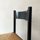 Modernist chair in wood and rope, France 1950