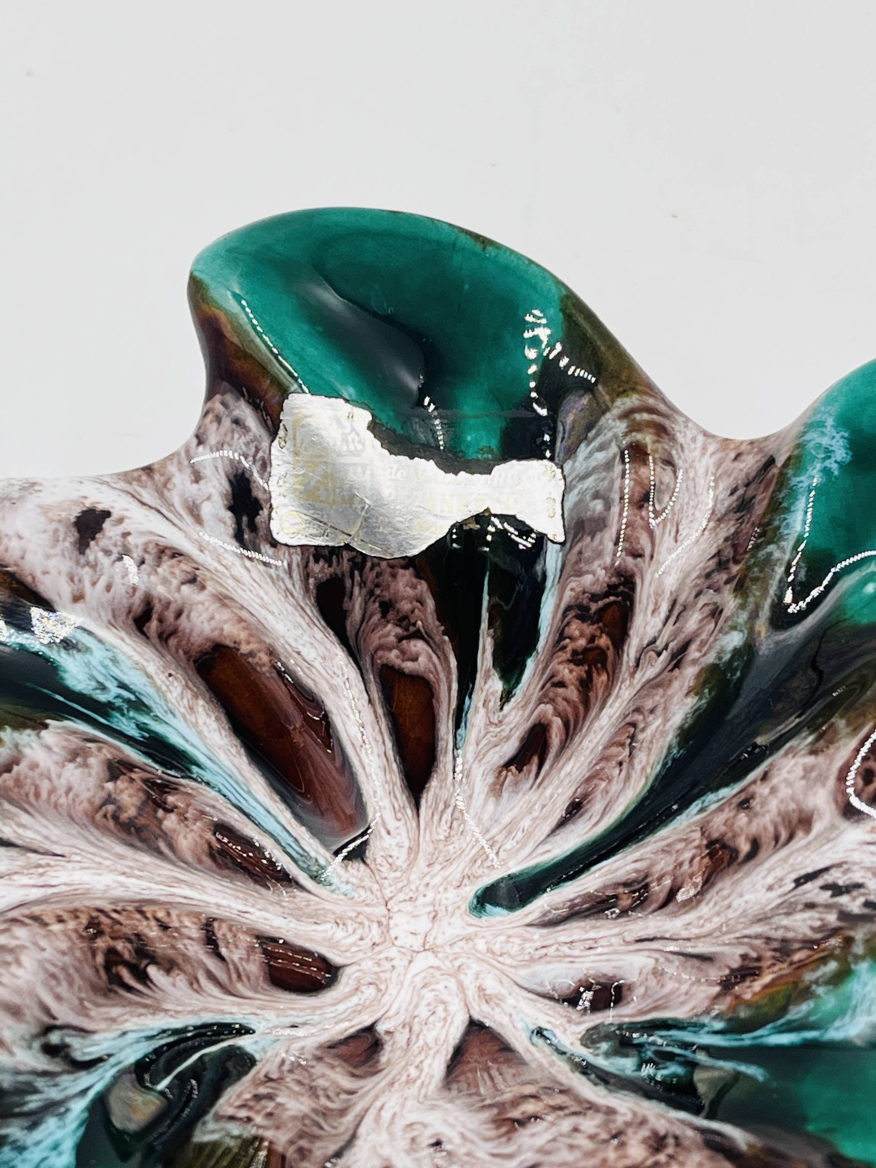 Flower-shaped trinket tray by Zandrini for Vallauris
