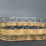 Wicker and metal bannette
