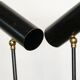 2 wall lights in the style of Gino Sarfatti for Arteluce, 1950s.