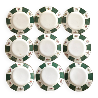 Digoin sarreguemines dessert plates