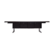 Black leather sideboard by Warren Platner for Knoll international, 1970s