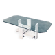 Brutalist Travertine Coffee Table by Willy Ballez, Belgium, 1970s