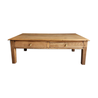 Country style oak coffee table
