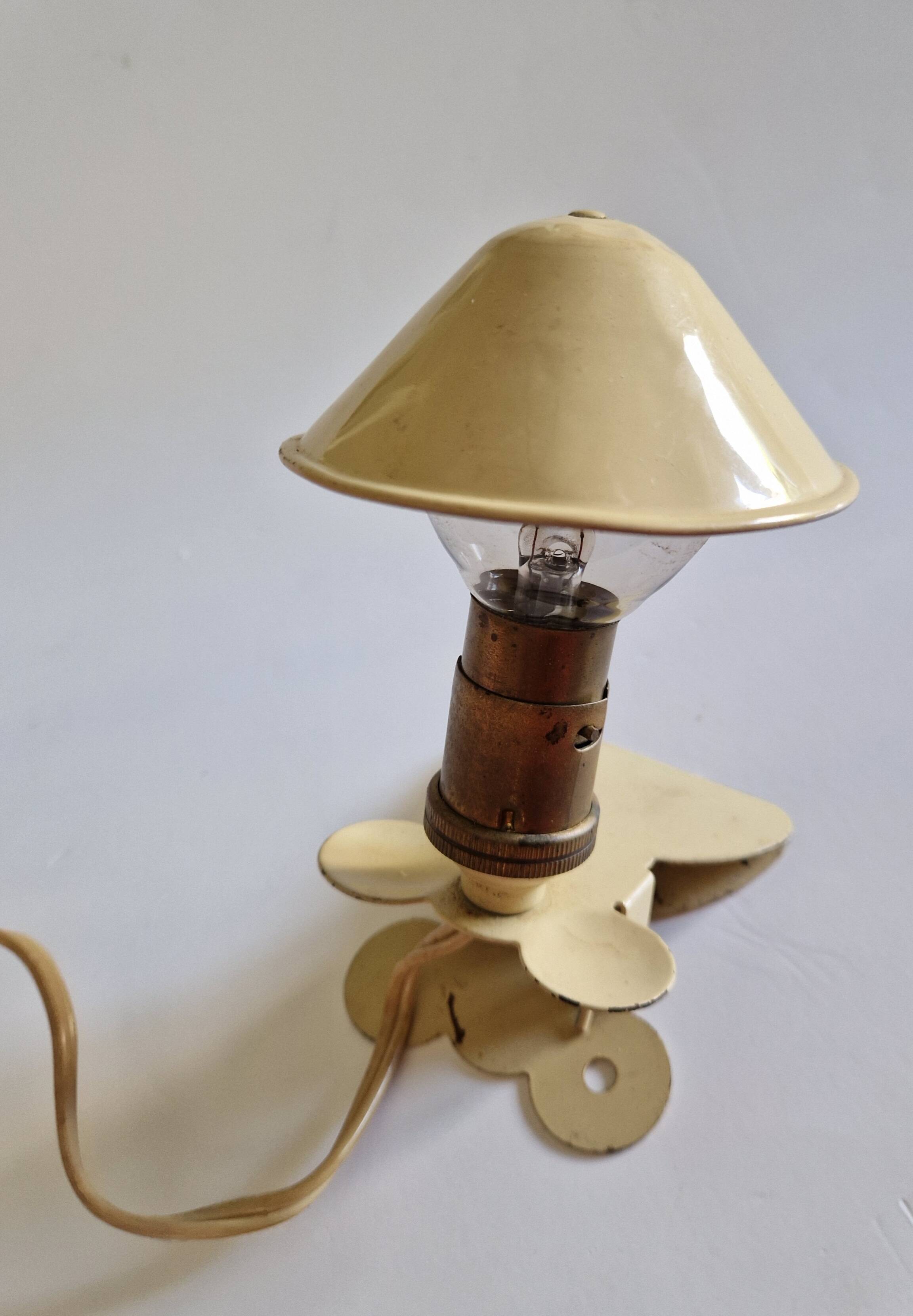 1960s mushroom clip-on spotlight