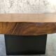 Coffee table, tree trunk top