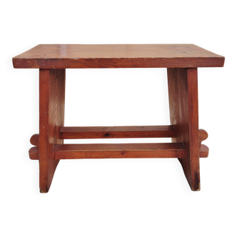 Small solid wood painter's bench