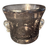 Champagne bucket or vase in blown bubble glass – signed Pascal Guenac