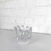 Sunflower glass candle holder, Göran Wärff for Kosta Boda, Sweden, 1970s