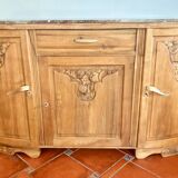 Buffet art déco en chêne massif