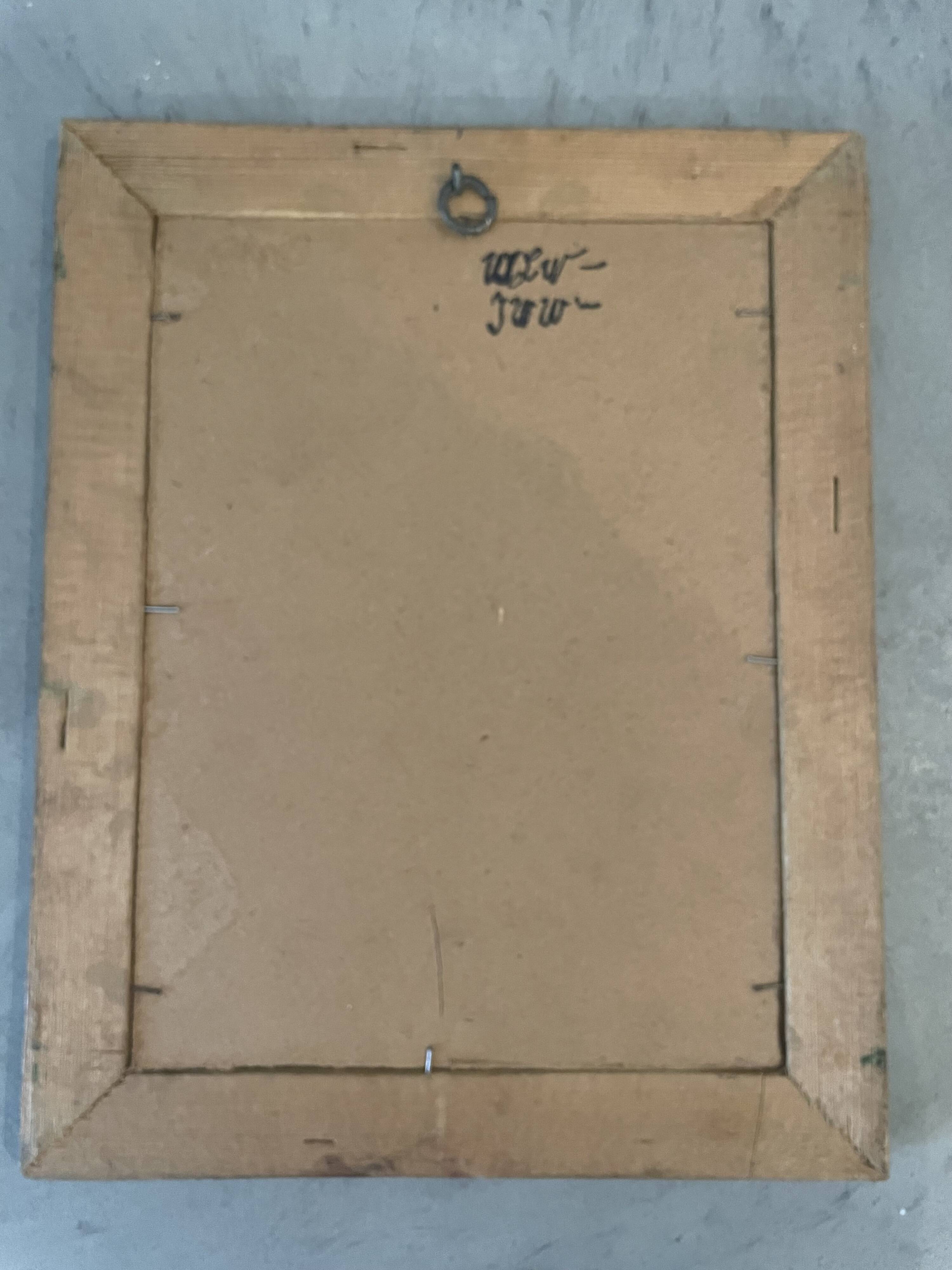 Painting fixed under glass, 19th century